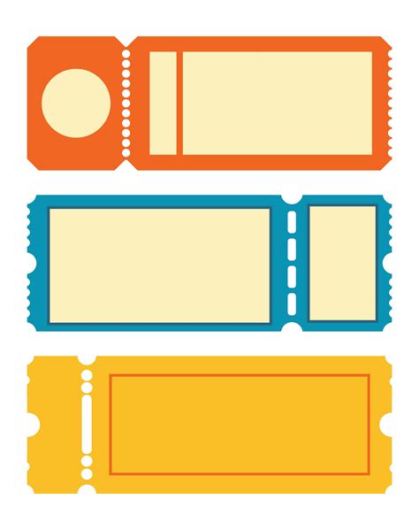 blank ticket clip art free.